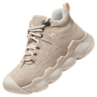 骆驼女鞋2026春季新款户外运动鞋女款短靴子厚底徒步户外登山鞋子