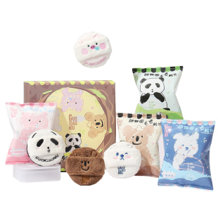 郭小妞动物园毛毛散粉扑长绒绒粉扑粉饼蜜粉定妆植绒化妆专用粉扑