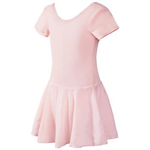 儿童舞蹈服练功服女童春夏短袖芭蕾舞裙中国舞演出拉丁舞裙闭裆女