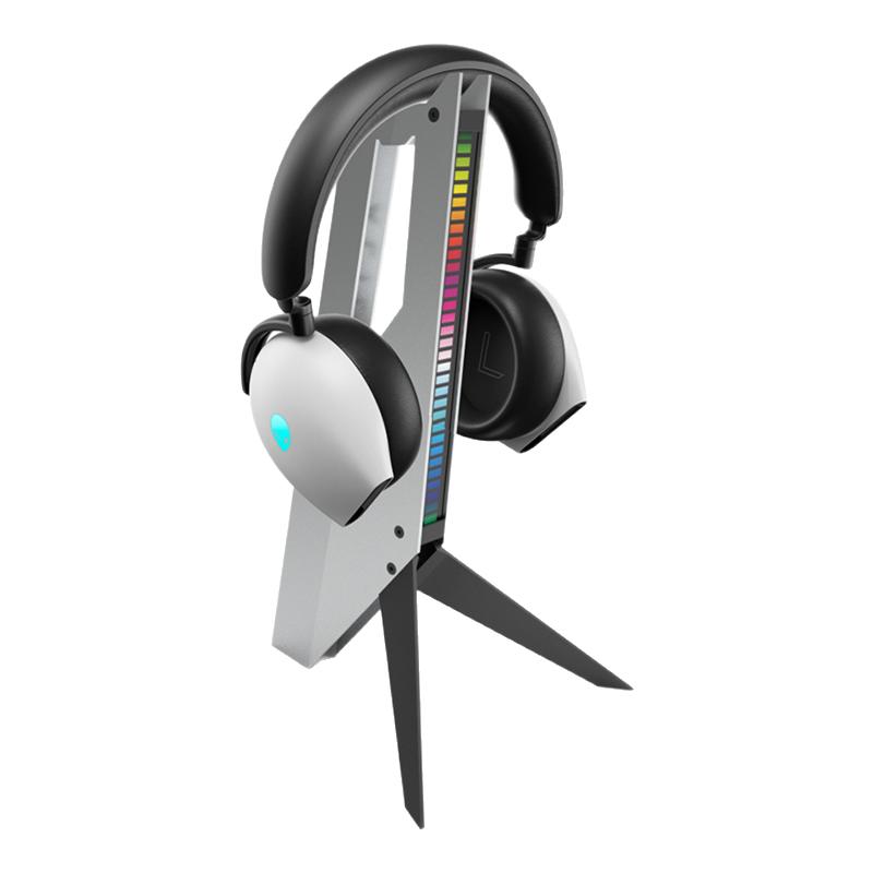 ALIENWARE外星人耳机支架RGB灯效音乐跳动头戴式架子耳麦挂架