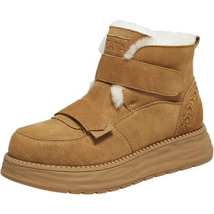 TATA他她雪地靴新款加绒棉鞋毛毛百搭女休闲鞋冬季女鞋子CYY01DD4