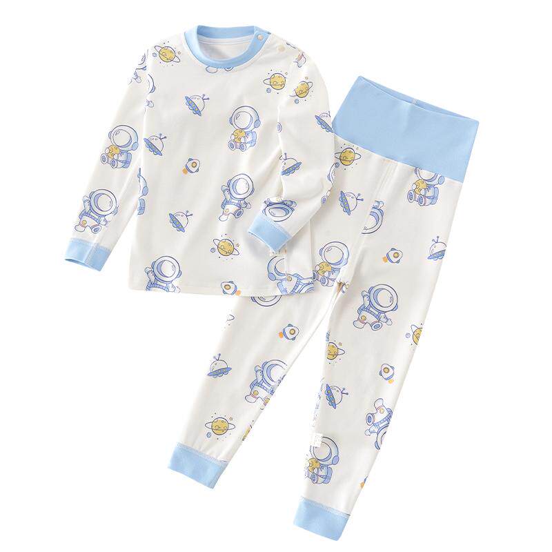 儿童秋衣秋裤套装男女童睡衣婴幼儿春夏有机纯棉睡衣宝宝家居服薄