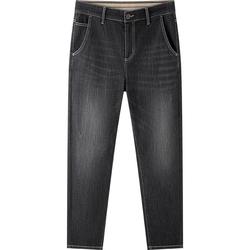 森马显高小脚裤复古水洗牛仔裤男