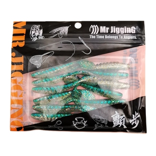 颤步螺纹T尾软饵路亚铅头钩鲈鱼鳜鱼翘嘴倒钓野钓黑坑小软虫假饵