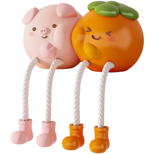 可爱吊脚娃娃洞洞板装饰小摆件家居装饰品桌面电视柜儿童房间布置