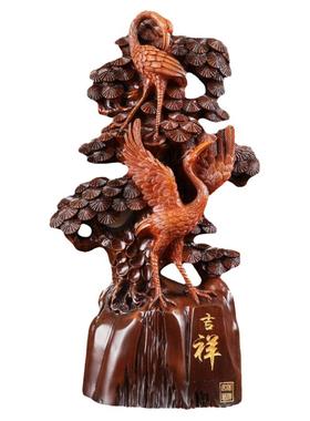 松鹤延年摆件贺寿礼品