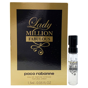 2021Paco Rabanne帕高Lady Million Fabulous女士浓香水小样1.5ML