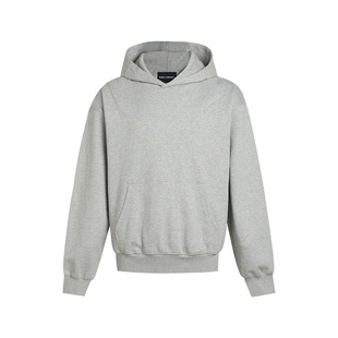 【进口双面布】REBELTOREBEL Cleanfit/短宽Boxy420G雪花灰卫衣