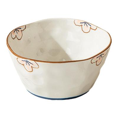 日式陶瓷面碗大碗家用高颜值汤碗7英寸面条碗2024新款釉下彩餐具