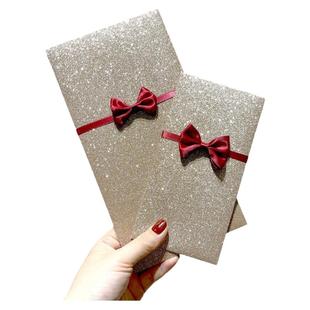 蝴蝶结金色个性红包结婚创意闺蜜新婚万元随礼生日通用利是封喜包