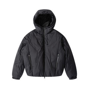 ENshadower隐蔽者石墨烯蓄热海绵甲片异形结构加厚保暖连帽羽绒服