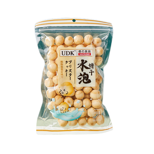 UDK优之良品水泡饼干200g袋装日式水泡饼圆形饼韧性怀旧零食点心