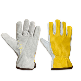 防火线短款加厚耐磨防烫牛皮电焊氩弧焊工专用手套单手左手小号