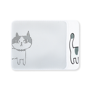 猫咪世界猫砂垫双层过滤防落砂防带出防溅特大型控沙垫猫咪蹭脚垫