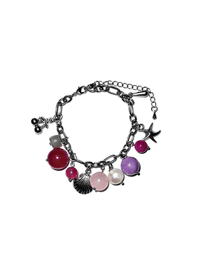 夏日甜美天然玉石串珠手链