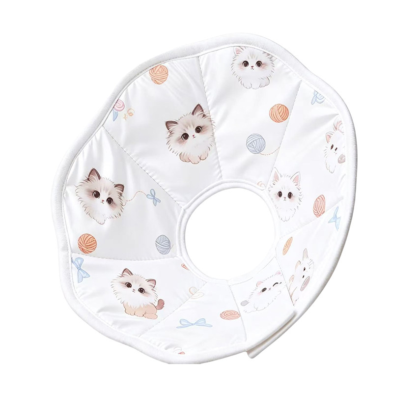 猫咪伊丽莎白圈驱虫绝育狗软圈防舔宠物专用猫头套小型犬防水脖套