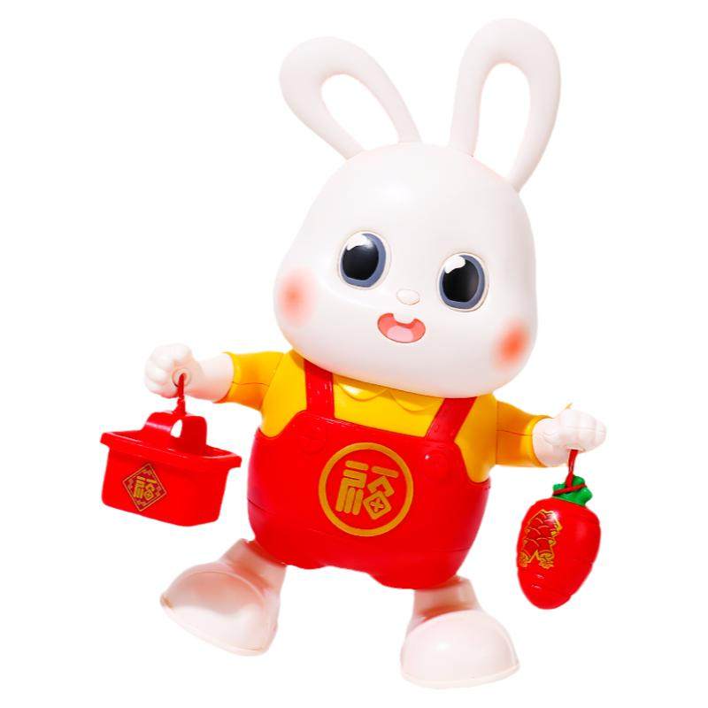 会唱歌跳舞的小福兔儿童电动兔子