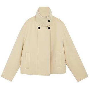 【100%绵羊毛】BLUE ERDOS秋冬知识分子风双面呢毛呢大衣女