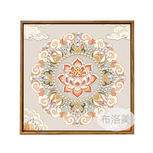 中国风非遗宋锦珍珠画DIY材料包全套手工礼物高级感摆件装饰挂画