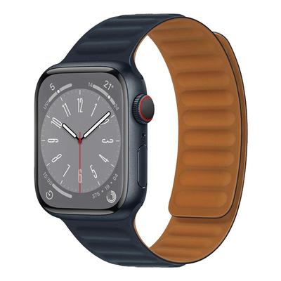 iwatchS9磁吸皮质回环替换手表带