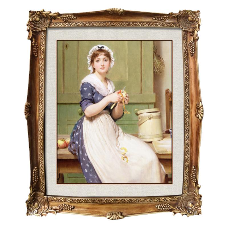 莫里索轻奢风芭蕾舞女孩油画作品