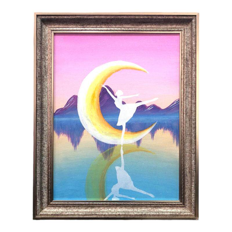 欧式数字油画外框定制肌理画装裱框架大尺寸40*50实木diy油画配框