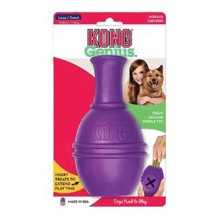 杜宾先生 美国kong狗狗橡胶漏食玩具天才达芬奇益智喂咬磨牙丰荣