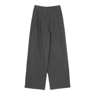 DOROTHY丨韩版宽松连腰内扣休闲裤女2022新款百搭高腰直筒阔腿裤