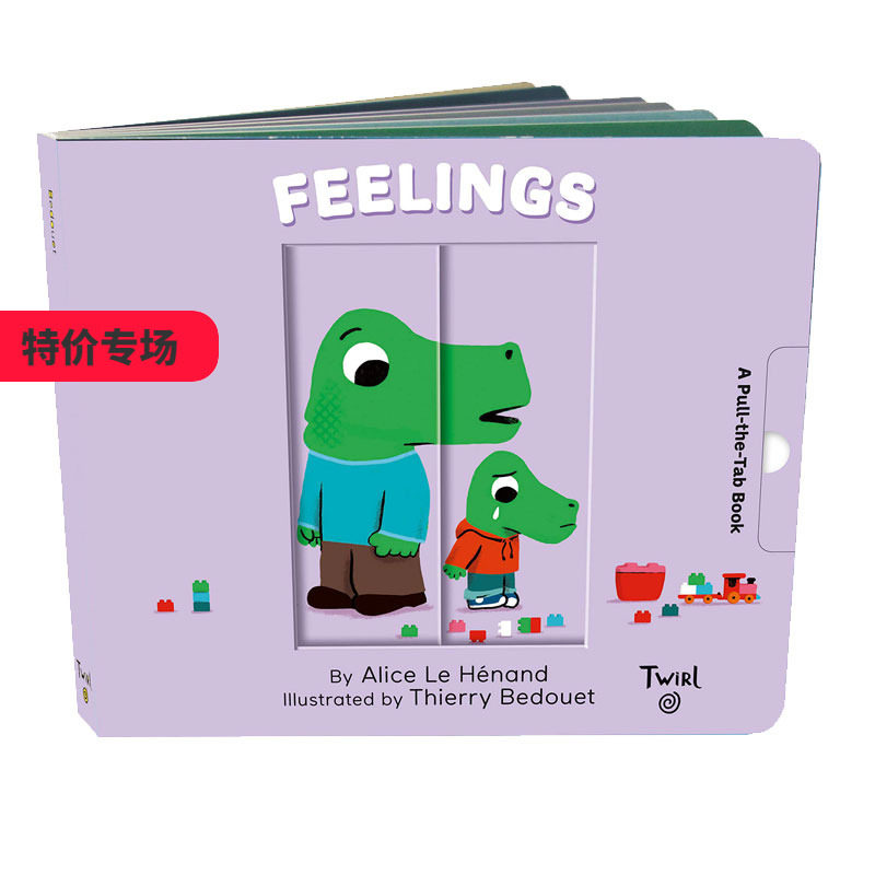 【拉玩书】【Pull and Play】Feelings  拉玩书：去感受 英文原版儿童互动书 善本图书