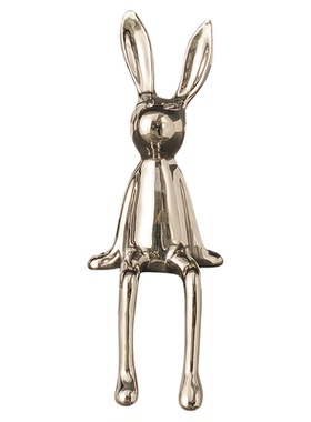 创意兔子摆件家居客厅装饰物玄关电视柜酒柜办公室装饰品摆件