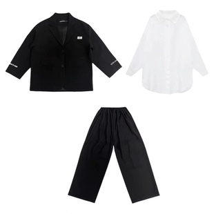 儿童西装套装男童2025新款主持人礼服痞帅风演出服高级感西服外套