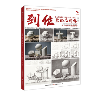 到位素描几何体第二季  我有我一套李汉清从几何形体到素描静物基础教程单体组合美术生临摹范本画册高考联考素描书入门教材石膏书