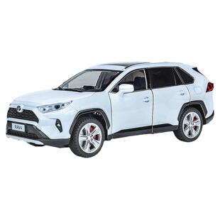 正版大号丰田荣放RAV4合金车模仿真小汽车模型男孩玩具汽车收藏礼
