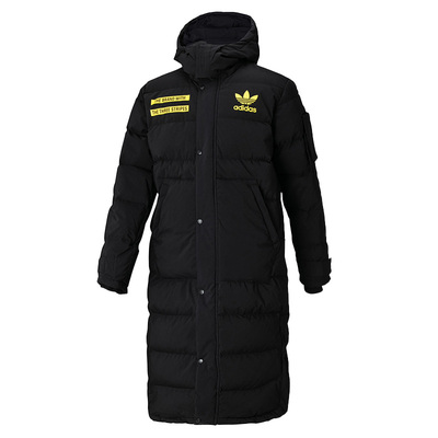 Adidas/阿迪达斯正品 三叶草 男子中长款串标连帽羽绒服GD5613