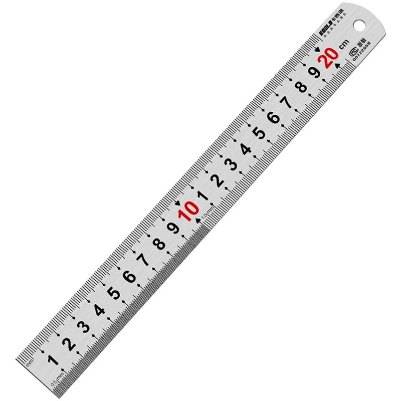 不锈钢钢尺30cm直尺加厚50/15厘米20长钢直尺2米1米5小钢板尺尺子