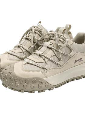 Jeep户外徒步登山鞋女厚底运动鞋