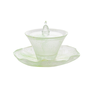 古法冰冻烧琉璃盖碗功夫茶泡茶杯纯手工茶具单个茶碗手抓壶不烫手