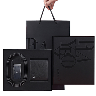 花花公子皮带钱包男士2026新款腰带真皮男款情人节送男友爸爸礼物