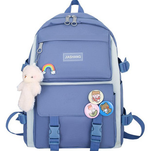 四件套书包女韩版原宿ulzzang高中初中学生双肩包小学三到五年级