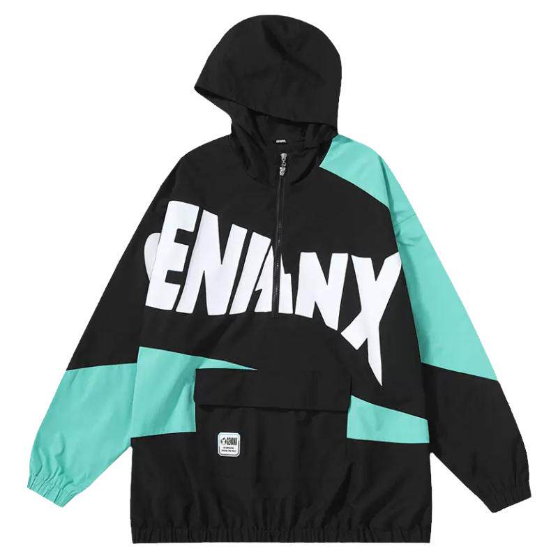 GENANX闪电潮牌套头冲锋衣