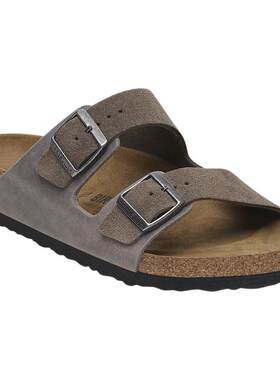 BIRKENSTOCK勃肯绒面革拖鞋
