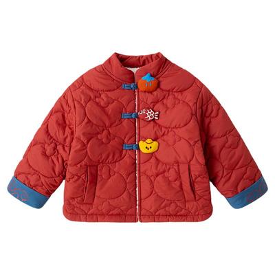 [防泼水]嘟嘟家宝宝拜年服喜庆新年唐装棉服冬季儿童男童棉袄冬装