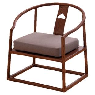 35cm座高圈椅实木矮茶椅中式矮椅子靠背椅矮茶桌椅子茶室椅主人椅