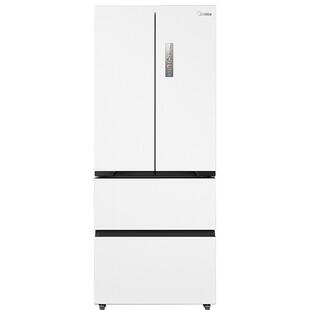 美的超薄468零嵌入式法式多门双开冰箱白色家用风冷无霜一级能效