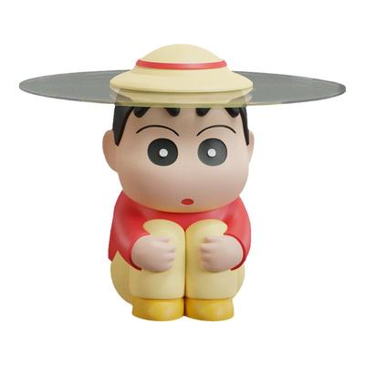 蜡笔小新落地摆件茶几小圆桌