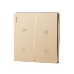 86型暗装新风系统风机双速开关管道风机调速开关高低两档调速开关