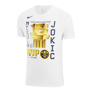 NBA官方正品NIKE耐克掘金队约基奇男款运动休闲舒适短袖T恤