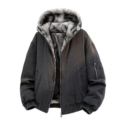 极寒系列美式毛领座山雕羽绒服