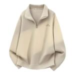 回力半拉链卫衣男款春装衣服2026新款立领套头衫青少年百搭上衣男