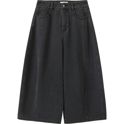 播商场同款时髦宽松香蕉裤女25早秋新品复古牛仔裤BDS3KD3174